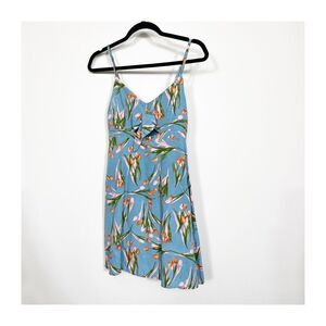 Dress Forum Urban Outfitters Dress Womens Mini Floral Sleeveless Medium Blue